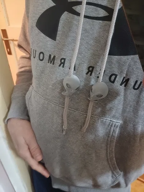 Mẫu in 3D đầu người ngoài hành tinh (Alien Head Bead) trang trí dây áo - Image 2