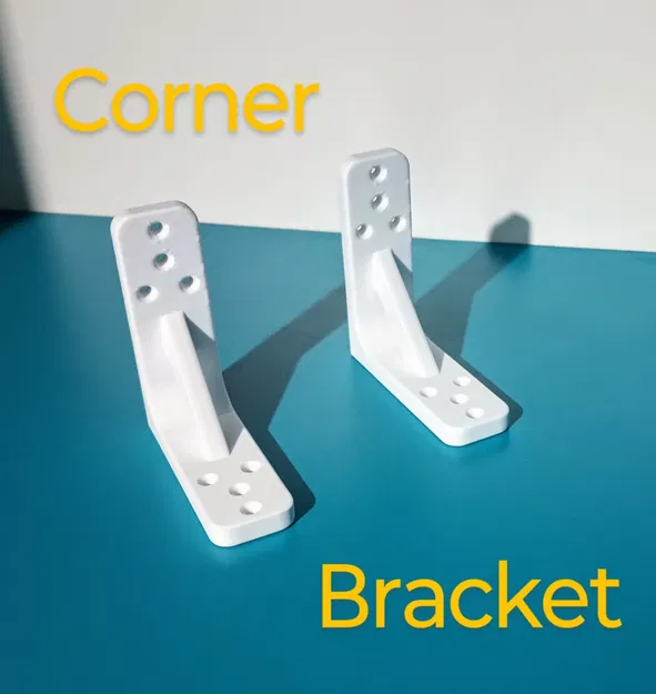 Ke góc vuông Corner bracket in 3D: Giải pháp gia cố kệ và đồ nội thất - Image 1