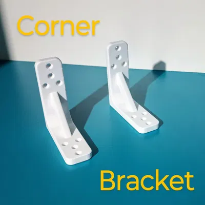 Ke góc vuông Corner bracket in 3D: Giải pháp gia cố kệ và đồ nội thất