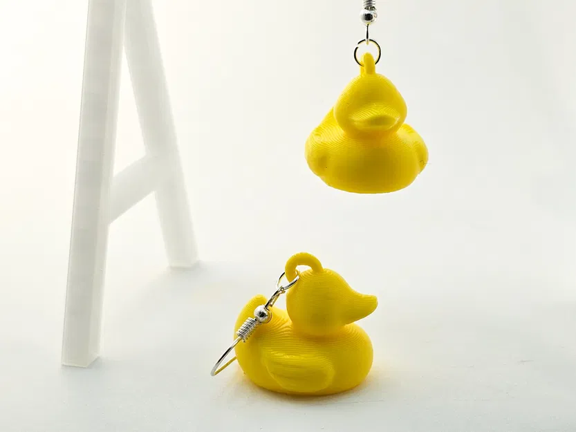 Bông tai hình vịt cao su đáng yêu (Rubber Duck Earring) - Image 1
