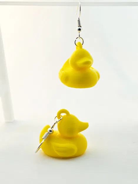 Bông tai hình vịt cao su đáng yêu (Rubber Duck Earring) - Image 2
