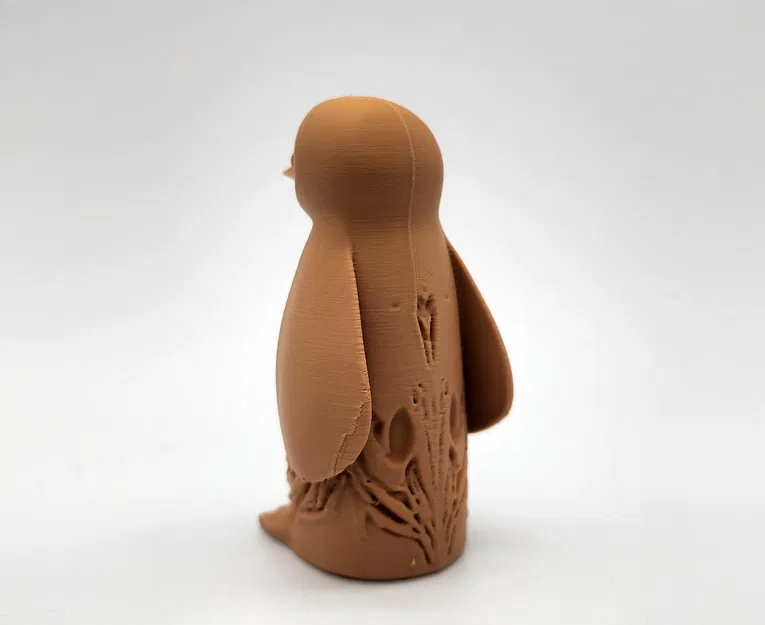 Mô hình Totem chim cánh cụt phong cách gỗ - Image 3