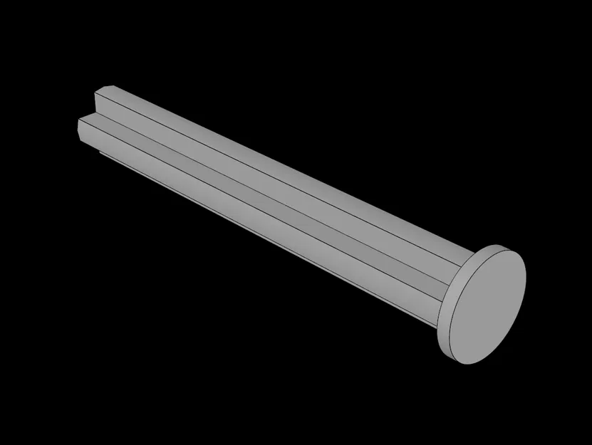 Trục kỹ thuật Technic Axle 4 có gờ chặn tương thích Lego (87083) - Image 1