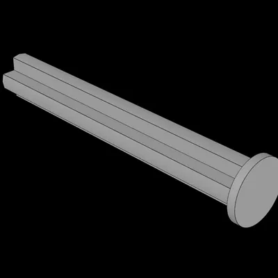 Trục kỹ thuật Technic Axle 4 có gờ chặn tương thích Lego (87083)