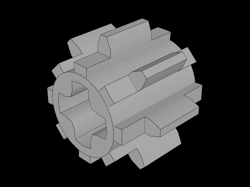 Bánh răng Technic 8 răng in 3D tương thích LEGO Technic - Image 1