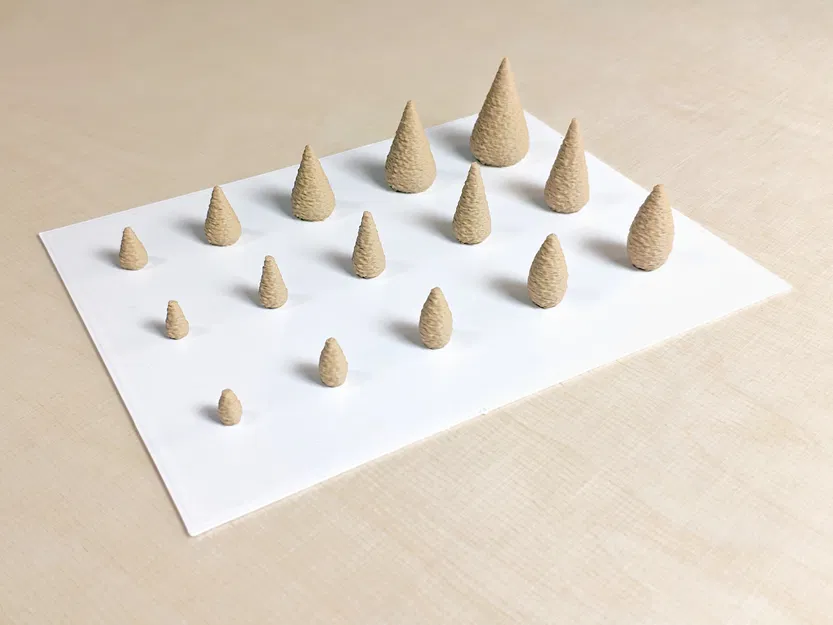 Bộ mô hình Cây kiến trúc miễn phí #1 - Dáng hình nón - Image 2