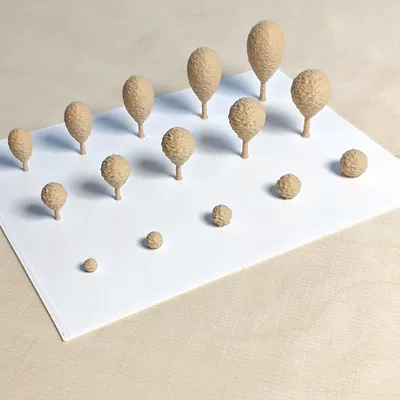 Bộ sưu tập cây kiến trúc miễn phí #2 - Dáng tròn