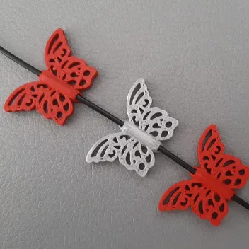 Mô hình hạt cườm hình bướm (Butterfly Bead) in 3D trang trí độc đáo