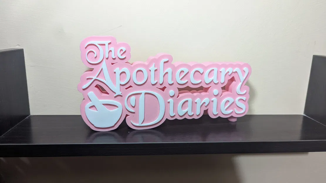 Mô hình trang trí logo The Apothecary Diaries in 3D đẹp mắt - Image 1