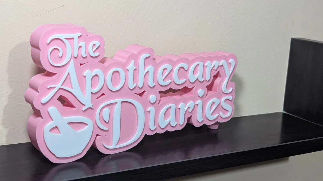 Mô hình trang trí logo The Apothecary Diaries in 3D đẹp mắt - Image 2