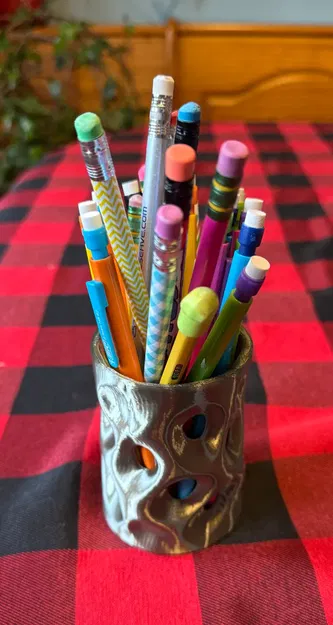 Ống cắm bút trừu tượng / Trò chơi rút bút thả bóng - Image 2