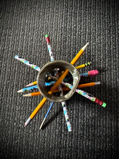 Ống cắm bút trừu tượng / Trò chơi rút bút thả bóng - Image 4