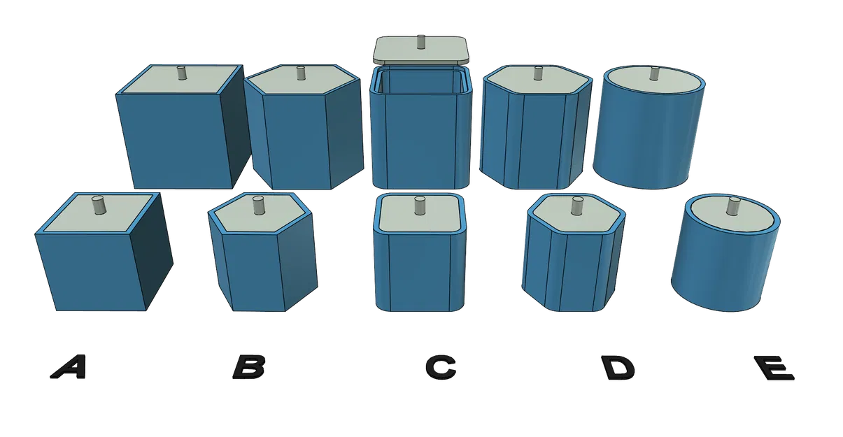 Bộ sưu tập hộp và lọ đa năng in 3D không cần support - Image 3