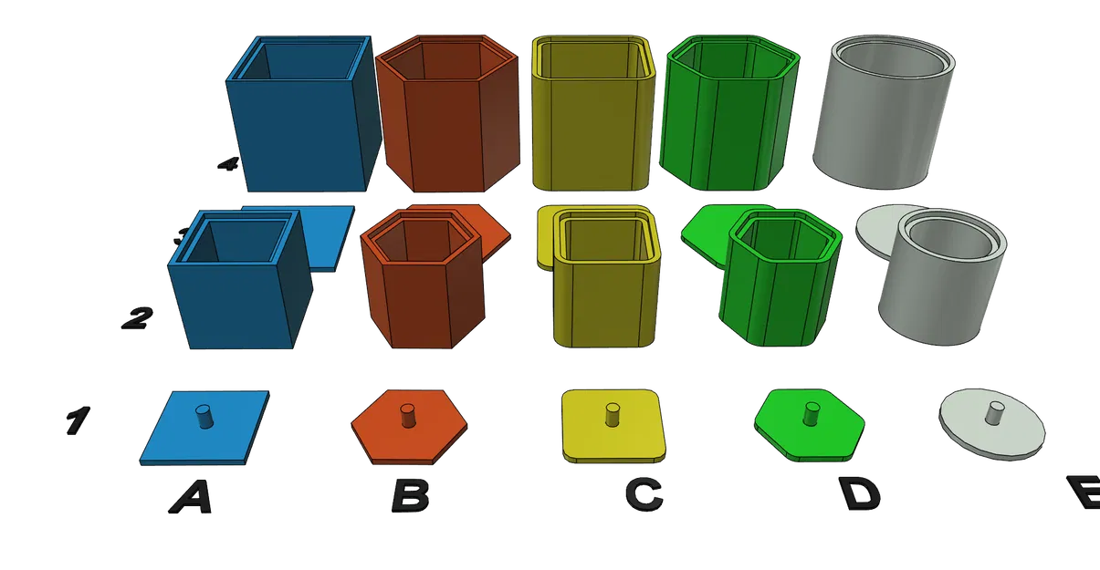 Bộ sưu tập hộp và lọ đa năng in 3D không cần support - Image 6