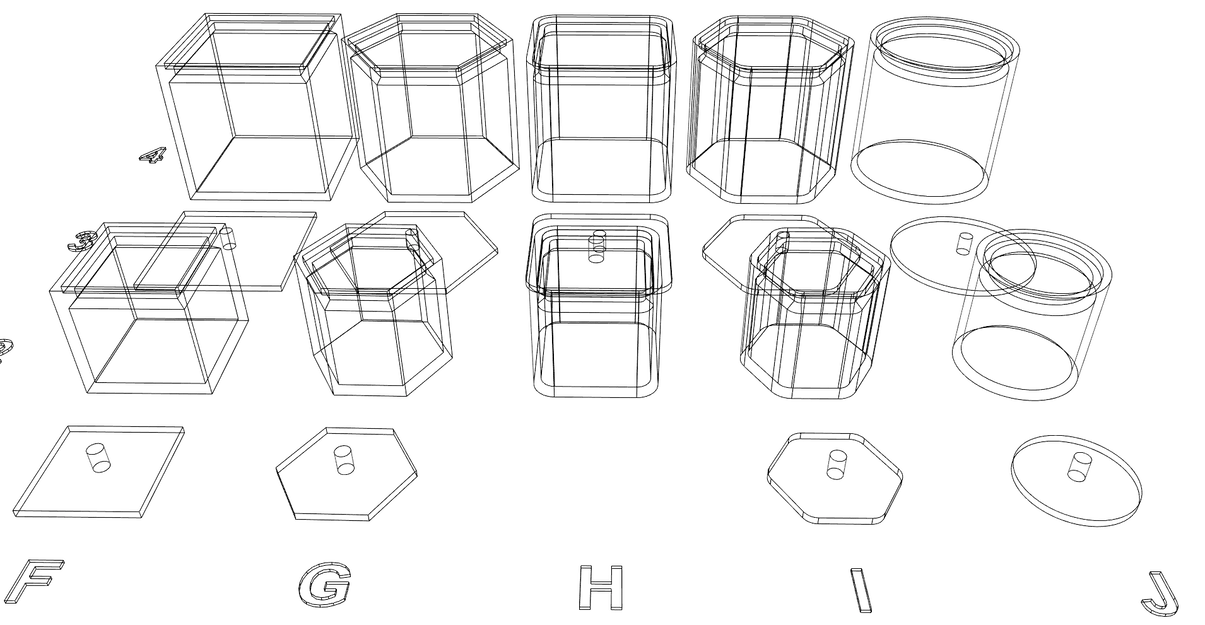 Bộ sưu tập hộp và lọ đa năng in 3D không cần support - Image 7