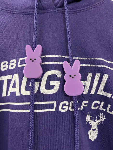 Phụ kiện trang trí dây áo Hoodie hình thỏ Peeps dễ thương - Image 2