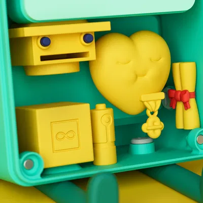 Adventure Time BMO Figure (Interactive) - Mô hình BMO in 3D siêu đáng yêu