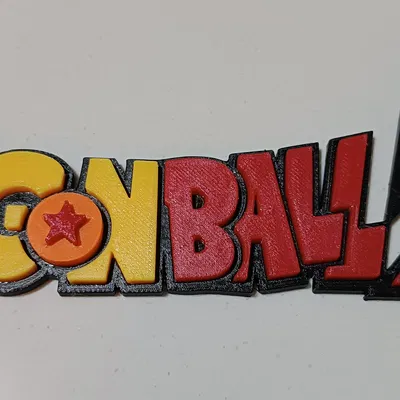 Mô hình logo Dragon Ball Z đa màu sắc trang trí cực đẹp