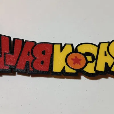 Mô hình logo Dragon Ball Z đa màu sắc trang trí cực đẹp