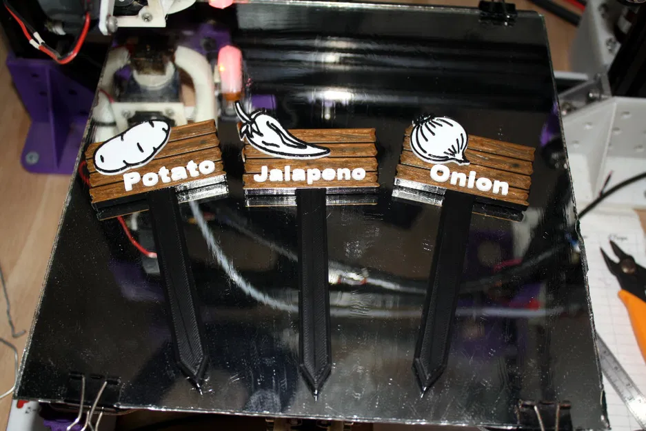 Bảng tên và cọc cắm cho vườn rau - Image 1