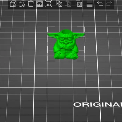 Mô hình in 3D Baby Yoda ngồi cực đáng yêu cho fan Star Wars