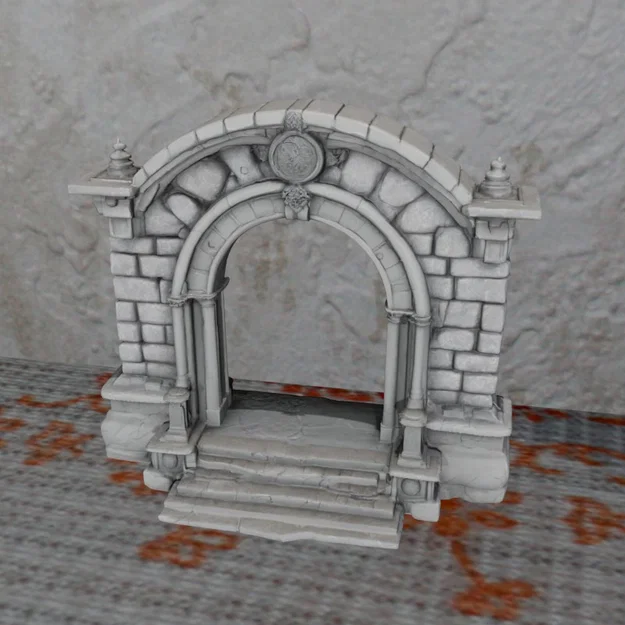 Mô hình Cổng vòm Dungeon Gateway trang trí sa bàn, diorama - Image 1