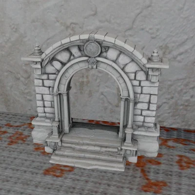 Mô hình Cổng vòm Dungeon Gateway trang trí sa bàn, diorama