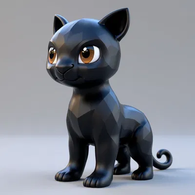 Mô hình Black Panther thiết kế hình học hiện đại