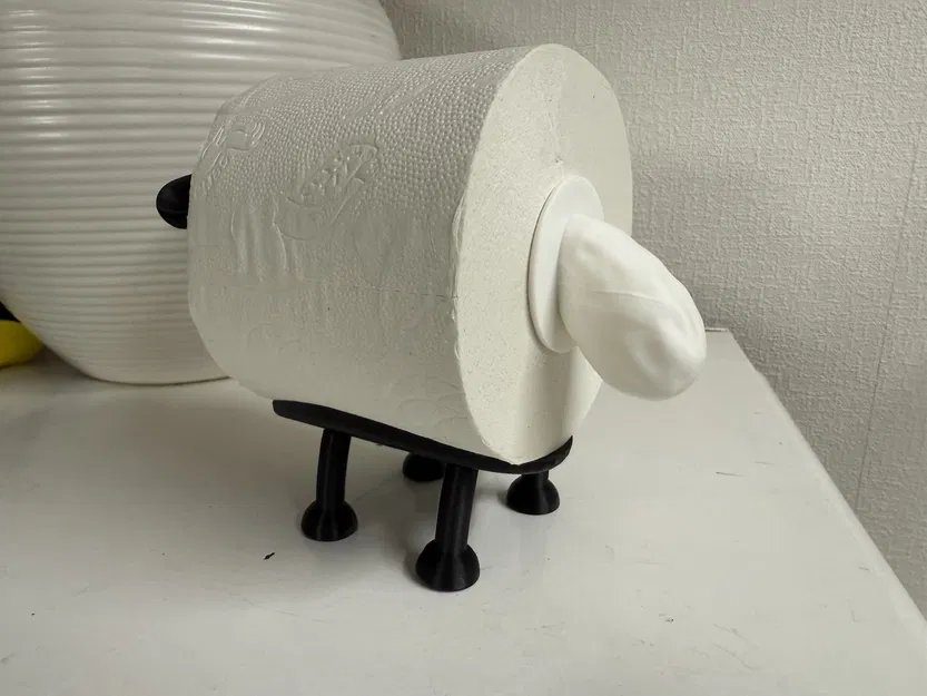 Mô hình Cừu Shaun cho lõi giấy vệ sinh 37mm - Image 4