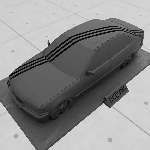 Mô hình trang trí BMW E36 - Đồ chơi in 3D cho tín đồ xe cổ điển - Image 8
