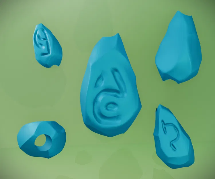 Bộ hạt charm Arcane Rune in 3D phong cách ma thuật độc đáo - Image 2