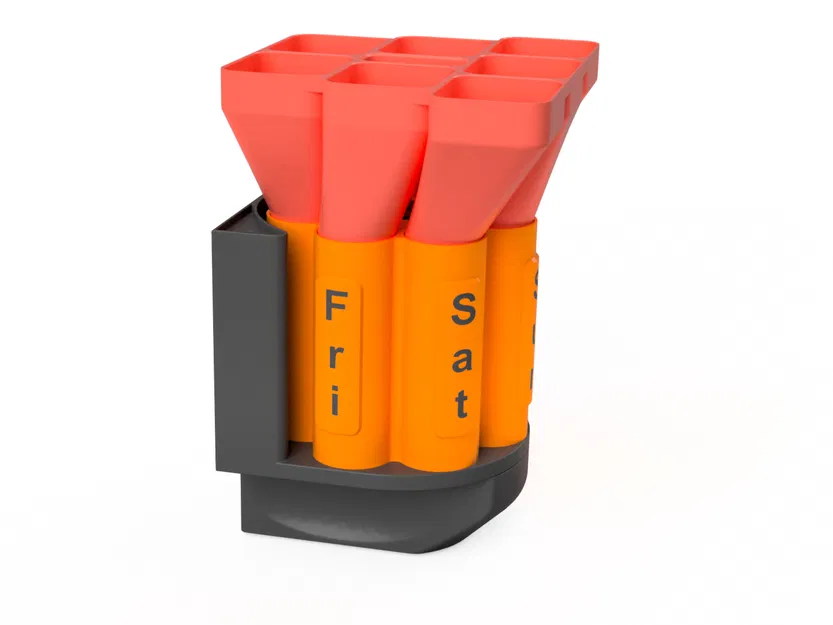 Hộp đựng thuốc Revolver từ tính, tùy chỉnh được - Image 8