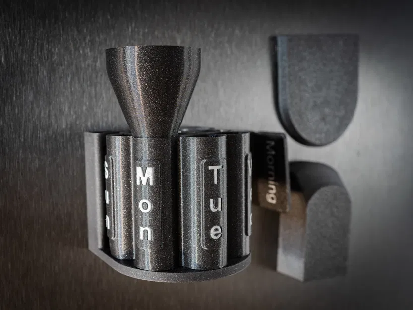 Hộp đựng thuốc Revolver từ tính, tùy chỉnh được - Image 14