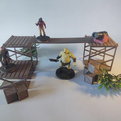 Giàn giáo mô-đun (Modular Scaffolding) | Tháp và cầu nối cho DnD/TTRPG