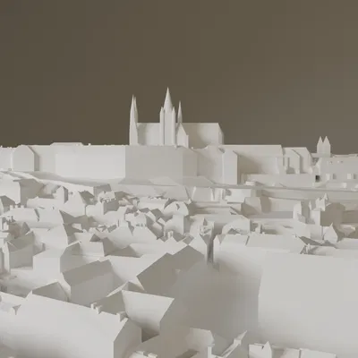 Prague - Mô hình Lâu đài Praha (Prague Castle)