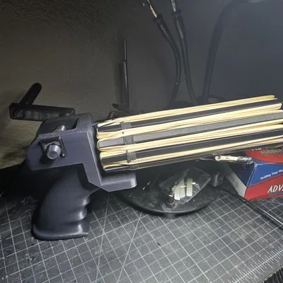 SÚNG GATLING BẮN DÂY THUN (GATLING RUBBER BAND GUN)