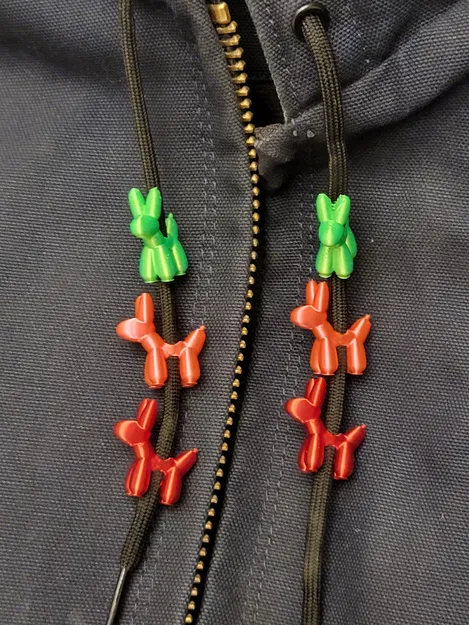 Đầu rút dây hình chó bóng bay - Phụ kiện cho áo hoodie/áo khoác - Image 2