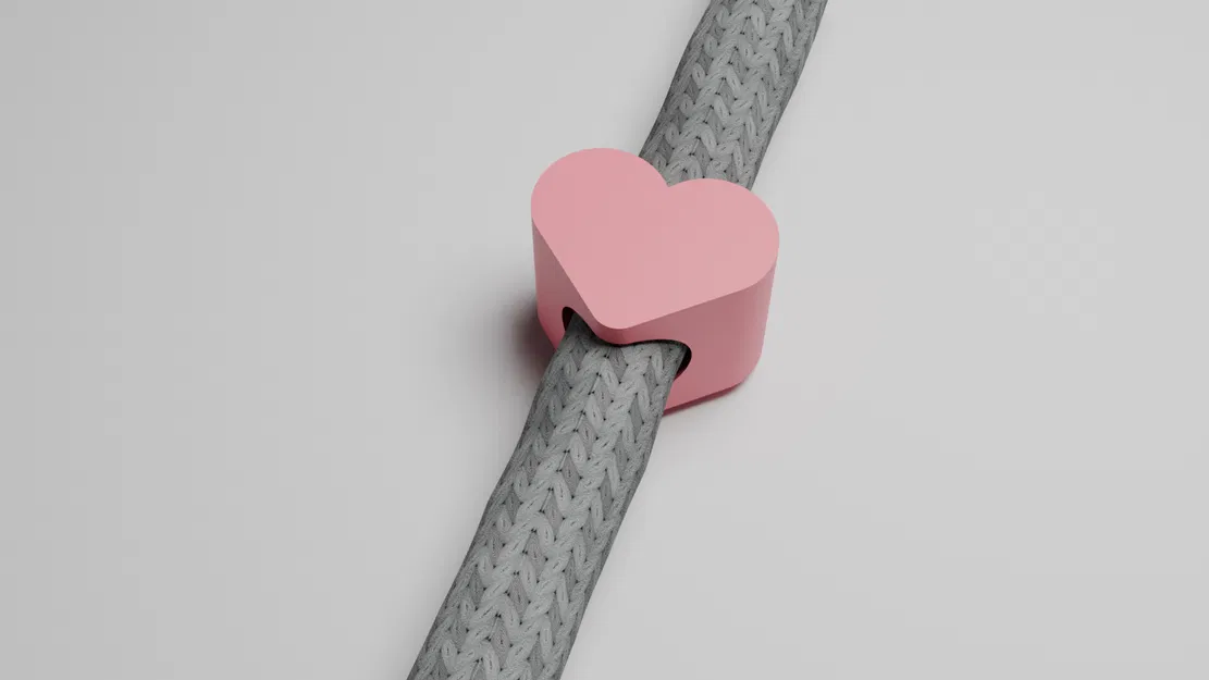 Nút chặn dây rút hình trái tim - Image 1