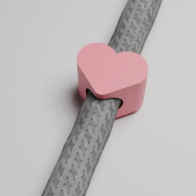 Nút chặn dây rút hình trái tim