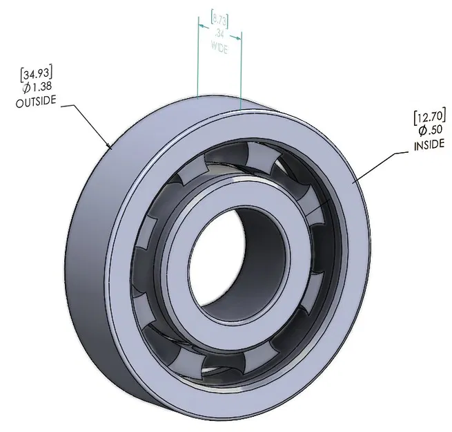 Vòng bi 'Airsoft' Ball Bearing - Image 3