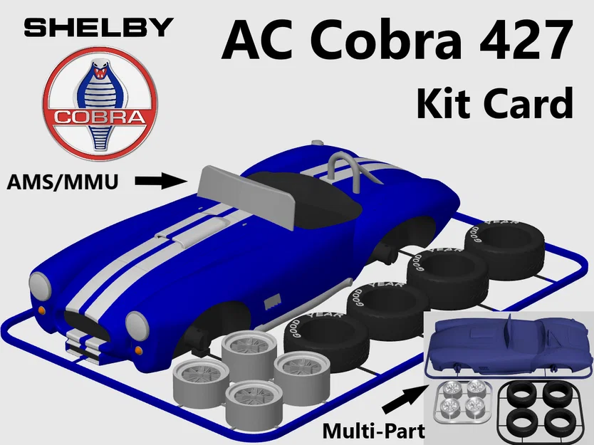 Shelby AC Cobra 427 Kit Card (Tỉ lệ 1:24) - Image 1