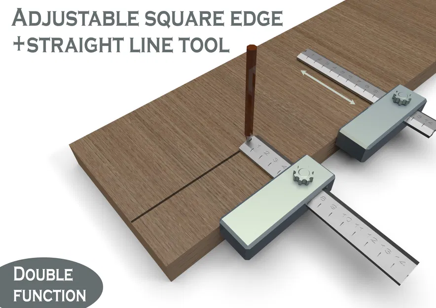Thước đo đa năng in 3D: Căn lề thẳng và vuông góc siêu chính xác - Image 1