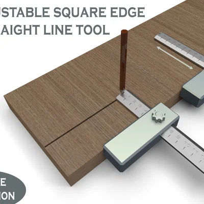 Thước đo đa năng in 3D: Căn lề thẳng và vuông góc siêu chính xác