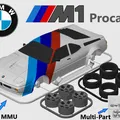 Mô hình lắp ráp BMW M1 Procar Kit Card (tỷ lệ 1:24) - Thumbnail 1
