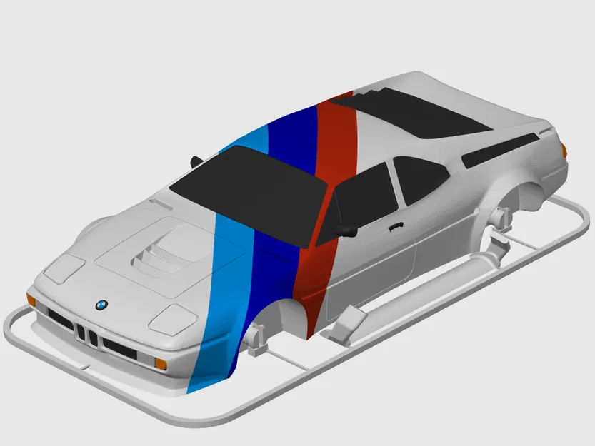 Mô hình lắp ráp BMW M1 Procar Kit Card (tỷ lệ 1:24) - Image 4