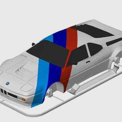 Mô hình lắp ráp BMW M1 Procar Kit Card (tỷ lệ 1:24)