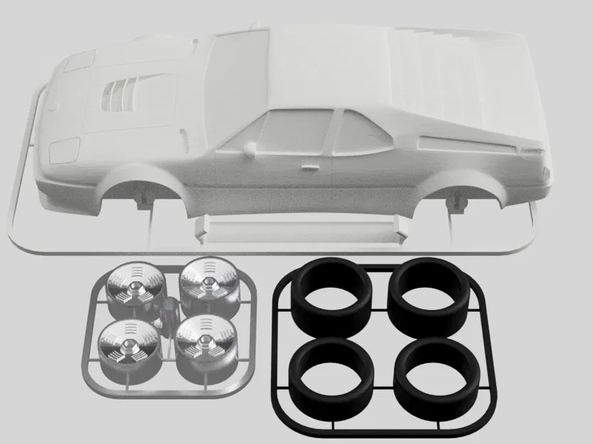 Mô hình lắp ráp BMW M1 Procar Kit Card (tỷ lệ 1:24) - Image 10