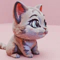Mô hình chú mèo con với phần đầu cử động linh hoạt - Thumbnail 2