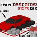 Mô hình Ferrari Testarossa Kit Card (phiên bản phim Miami Vice và Wolf of Wall Street) - Thumbnail 1