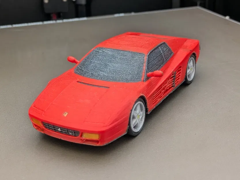 Mô hình Ferrari Testarossa Kit Card (phiên bản phim Miami Vice và Wolf of Wall Street) - Image 2